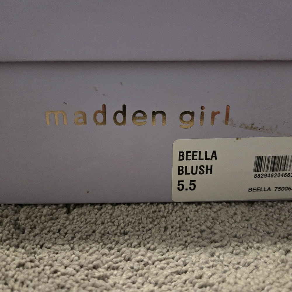 Madden Girl Beella Blush Block Heels 5.5 - Picture 5 of 6